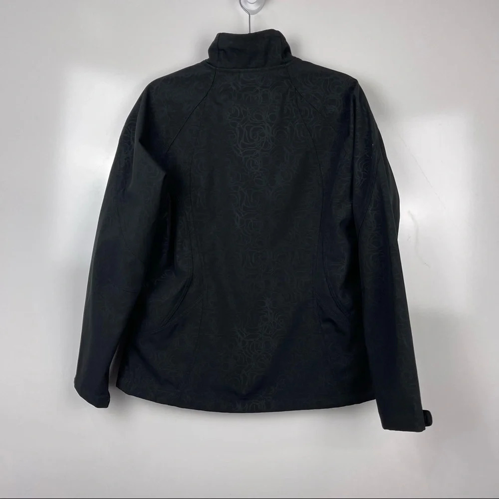 Double Diamond Black Embossed Soft Shell Fleece L… - image 2